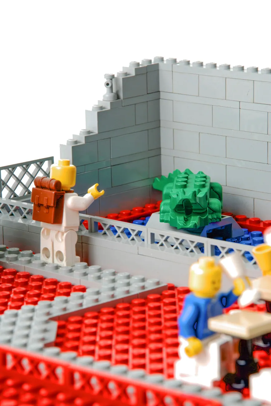 Lego Krokodil im Lego Zoo - Fotografie zum Thema Mensch und Tier